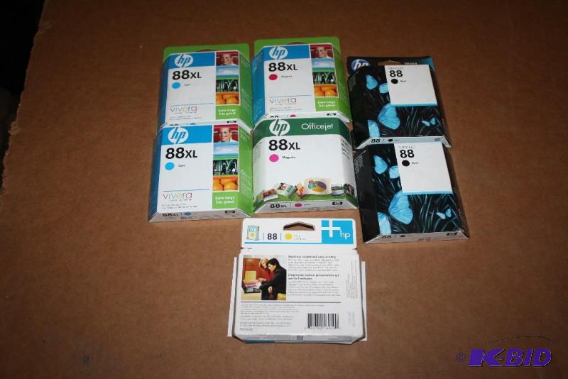 lot 82 image: Lot of (7) HP Office Jet Print Cartridge 88XL 88 Office Jet.