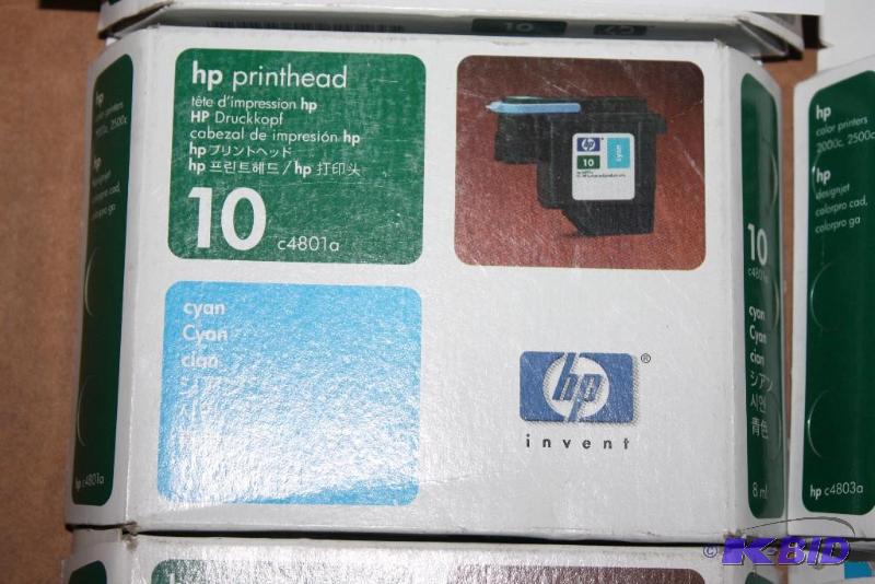 lot 93 image: Lot of (6) HP Invent Inkjet Print Cartridges, Type 10.