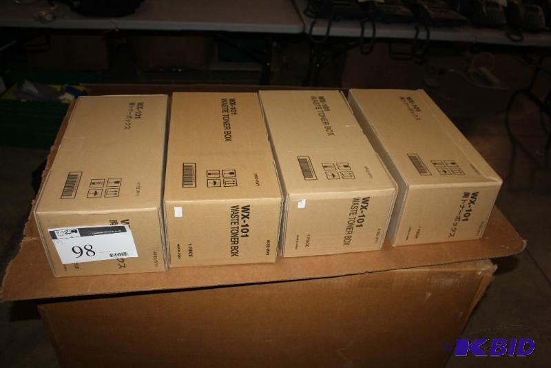 lot 98 image: Box Lot of (4) WX-101 Waste Toner Box.
