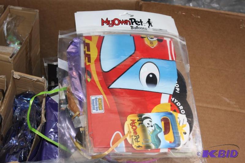 lot 30 image: Box Lot of (8) Including Boxes Of Balloon Weights Box of Balloons.