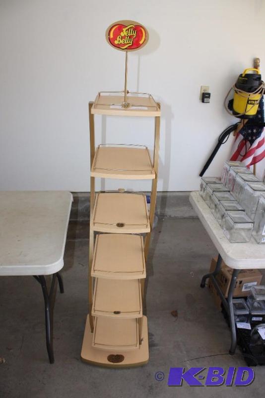 lot 41 image: Jelly-Belly Display Stand w6 Shelves 16 x 15 Base 66 Height.
