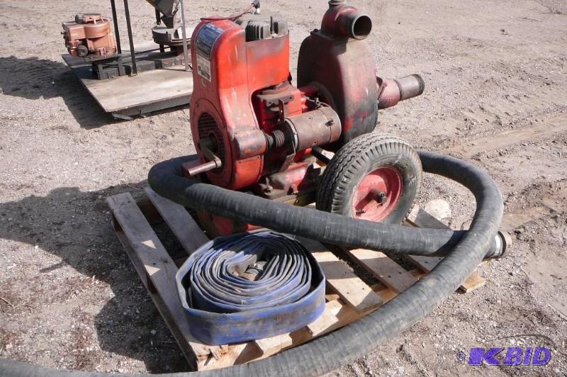 Water Pump 4 12 Jaeger Pump on cart with Wis...