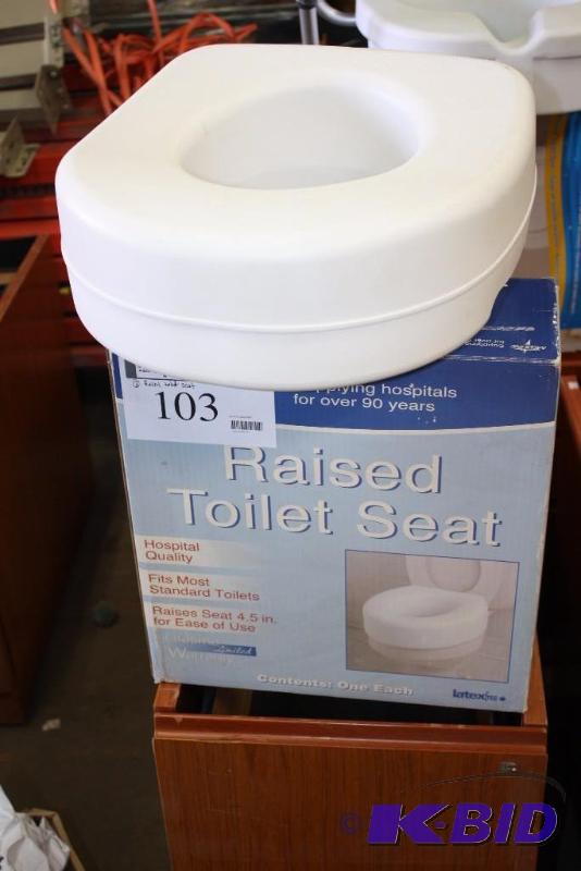 Lot of (2) Invacare Raised Toilet Seat Elevates 5.