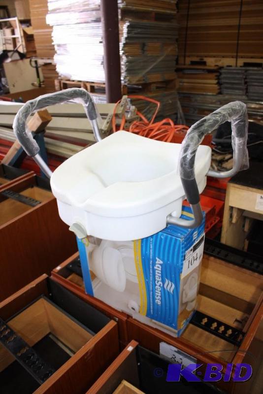Lot of (2) Raised Toilet Seat wHandles.