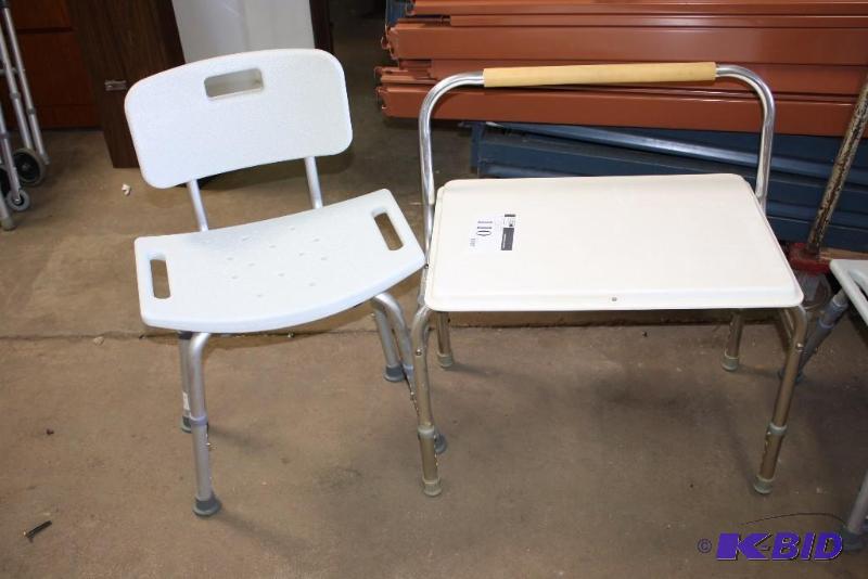 Lot of (2) Shower Chairs 28 x 18 x 30, 20 x 17 x 32.