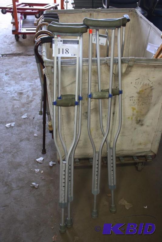 Lot of (2) Sets of Crutches.