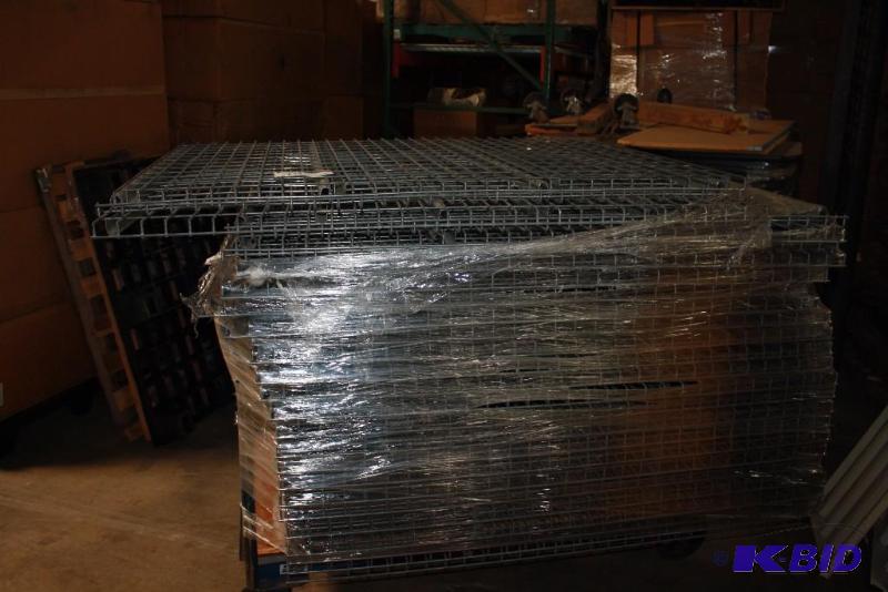 Lot of (app. 25 ct) Steel Pallet Racking Grates 49 x 58.