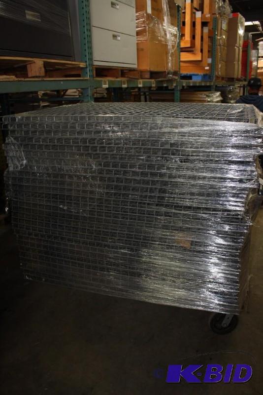 Lot of (app. 27 ct) Steel Pallet Racking Grates 49 x 58.