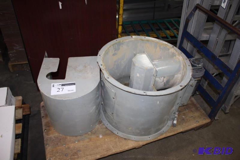 Acme Tubemaster Commercial Fan wMounting Bracket Model H21J 32 x 24 x 18.