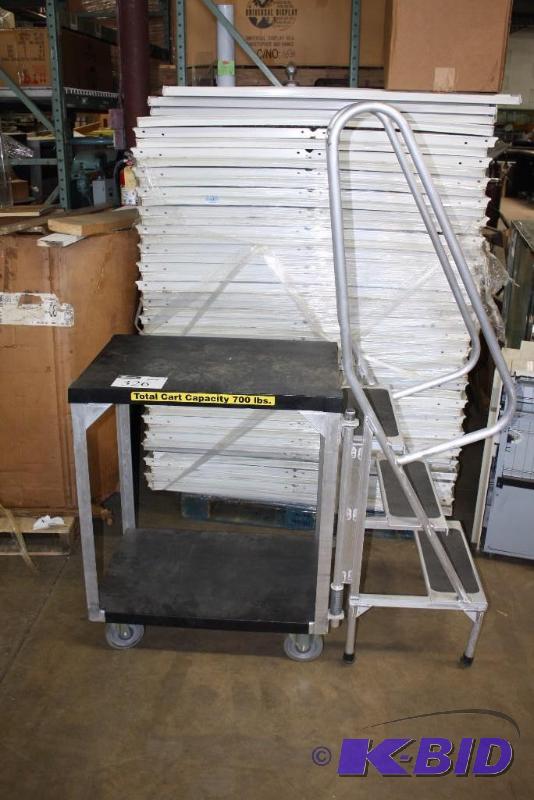 3-Step Utility Cart 700lbs Capacity Steps 350lbs Capacity 20 x 46 x 66.
