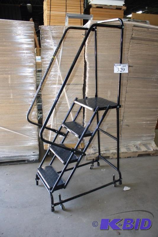 Ballymore 4-Step Ladder 350lbs. Capacity Black 21 x 36 x 74.5.