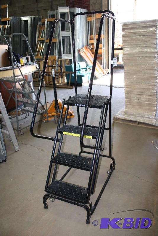 Ballymore 4-Step Ladder 350lbs. Capacity Black 21 x 36 x 74.5.