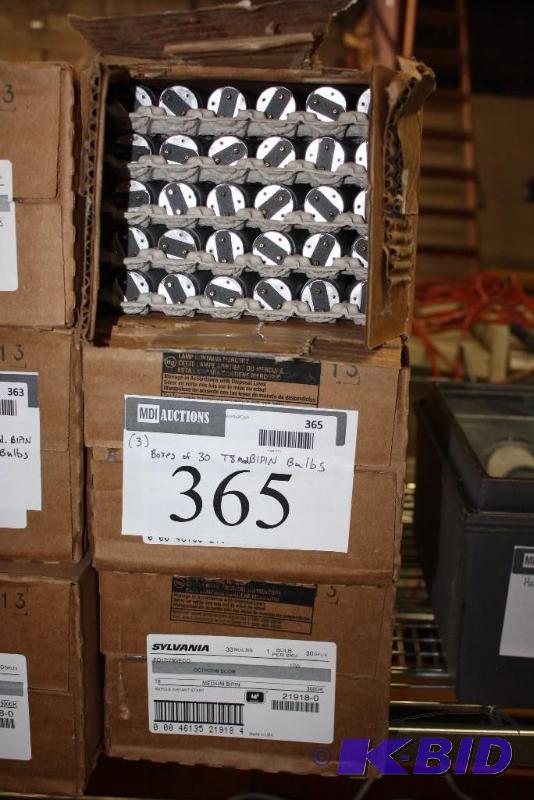 Box Lot of (3) Sylvania Fluorescent Light Bulbs Octron Eco Medium BiPin 3000K 30Box T8.