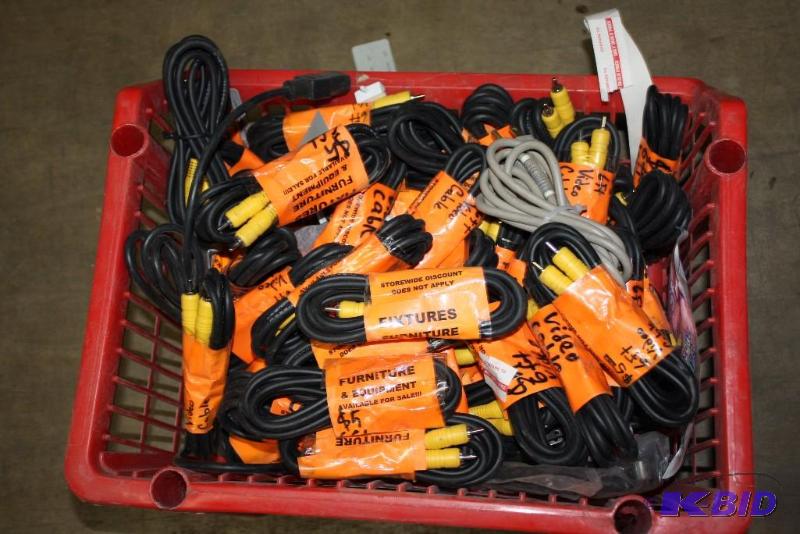 Bin of Miscellaneous Video Cables 6.