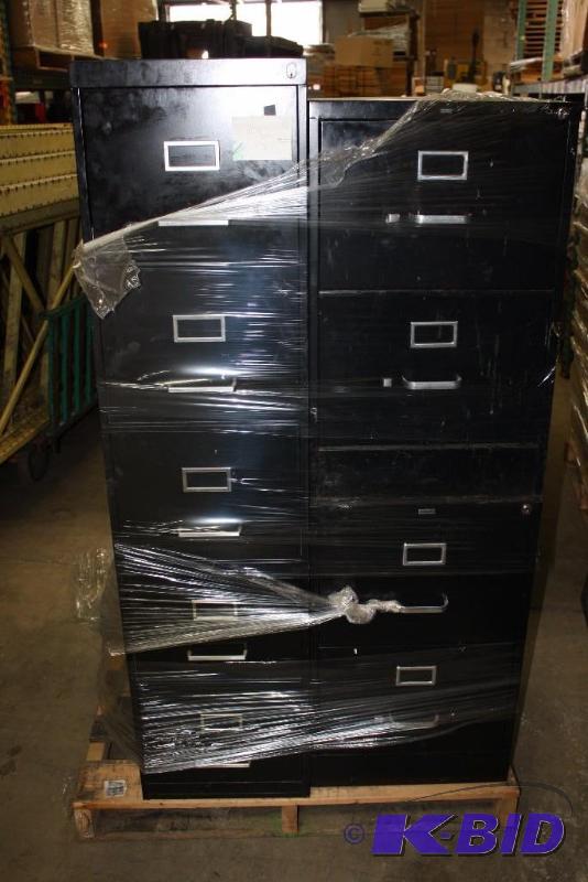 Lot of (3) 2 & 5 Drawer Filing Cabinets 18 x 25 x 29 15 x 28 x 60.