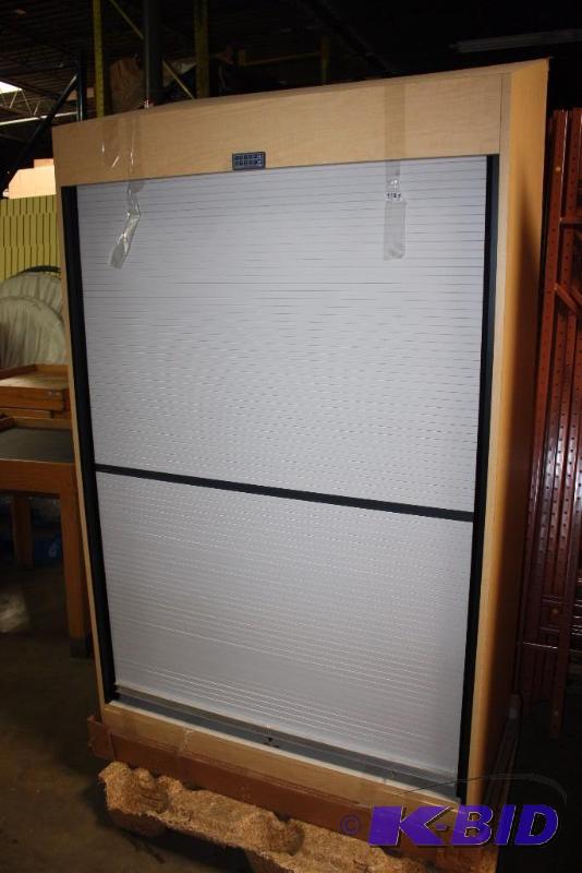 Lockable Cabinet wStealth Lock CompX Keypad Locking System Wood Finish Pull-Down Door 27 x 48