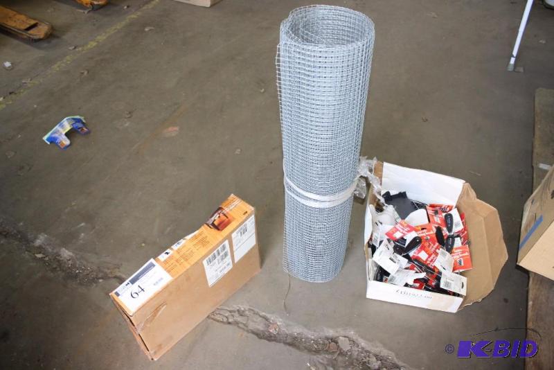 Lot of (3) Including Wood Crafters Router Table Box of Fitting Brushes Wire Mesh Roll.