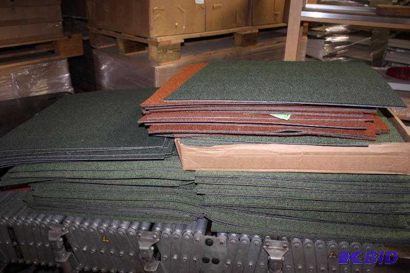 Lot of (95) Carpet Squares Green 24 x 24.