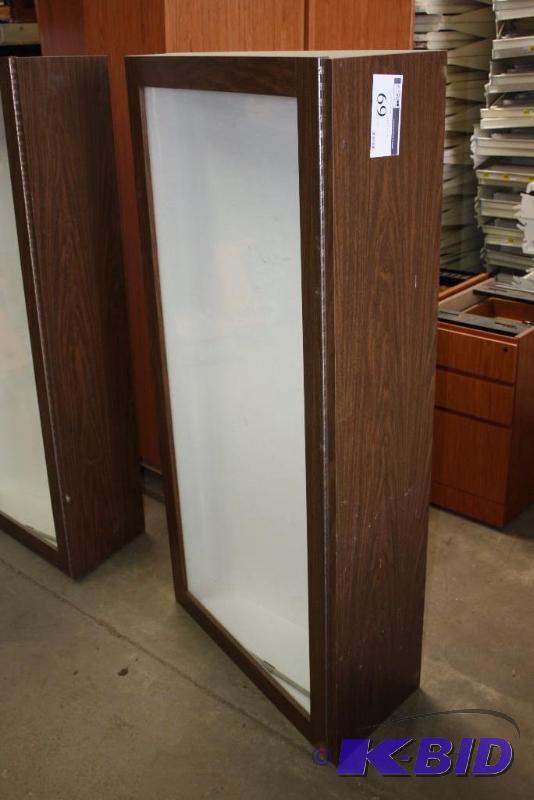 Counter Display Case wHinged Door & Clasps 60 x 31 x 14.