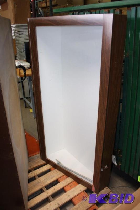 Counter Display Case wHinged Door & Clasps 60 x 31 x 14.