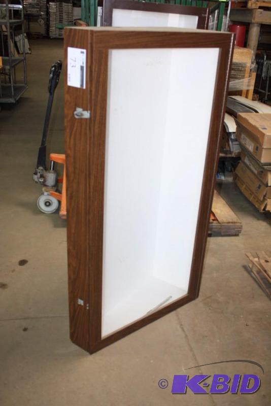 Counter Display Case wHinged Door & Clasps 60 x 31 x 14.