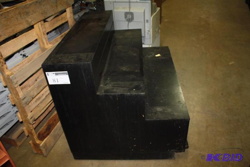 Flower and Plant Display Unit wBottom Drawers Black 48 x 36.5 x 36.