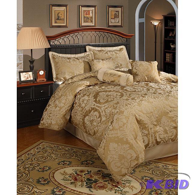 Halifax Gold 7pc Comforter Set - Cal. King