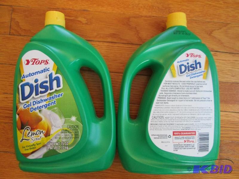lot 108 image: Lot of 2 Tops automatic dishwasher gel deterg...