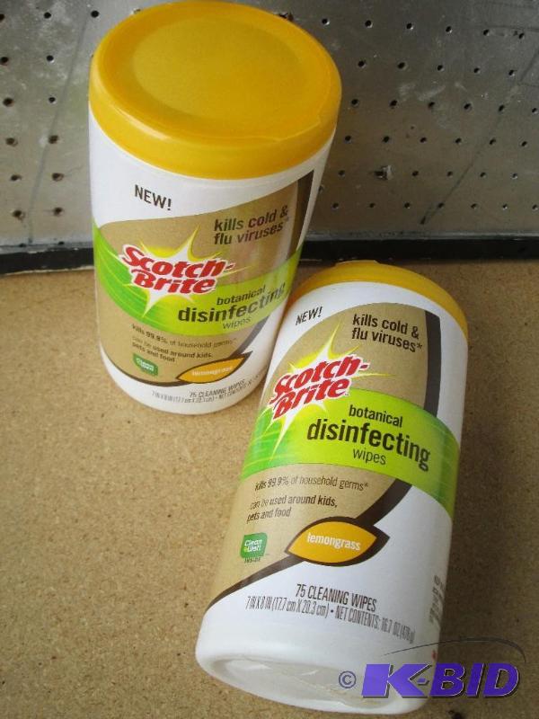 lot 20 image: 2 containers of 3M Scotchbrite lemongrass bot...