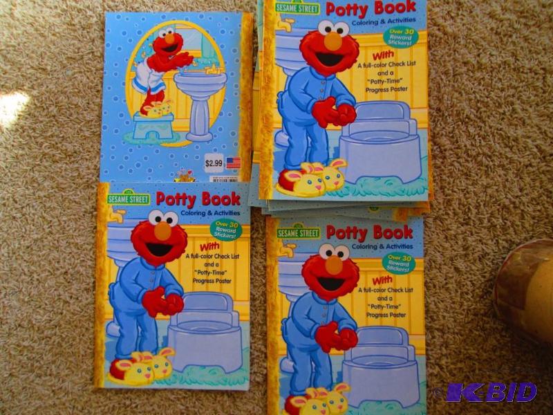 lot 200 image: Lot of approx. 20 Sesame Street coloring and ...