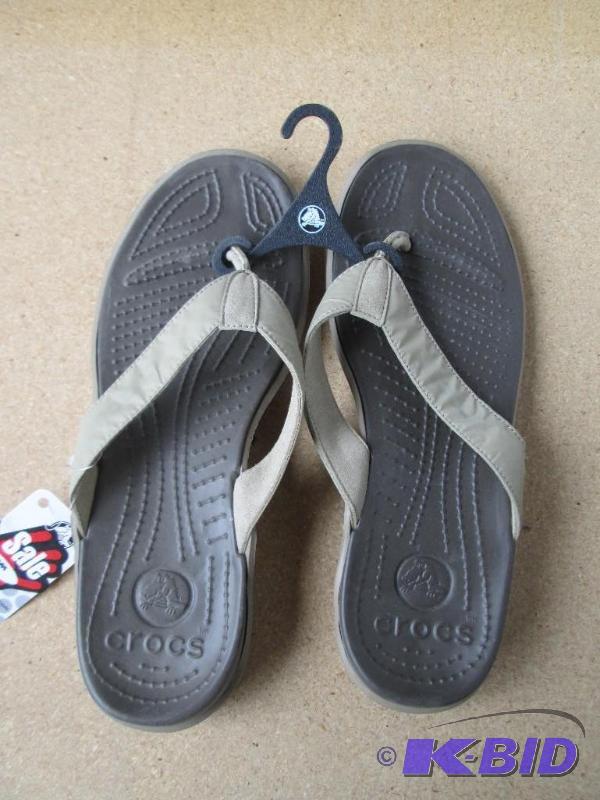 lot 24 image: Brand new pair of Crocs size 13 sandals...