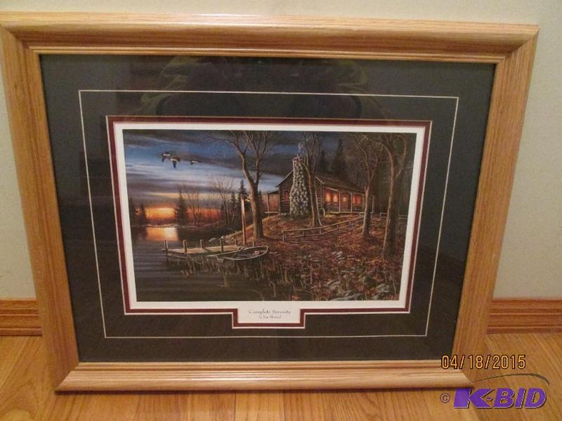 lot 3 image: Complete Serenity framed print by Jim Hansel,...