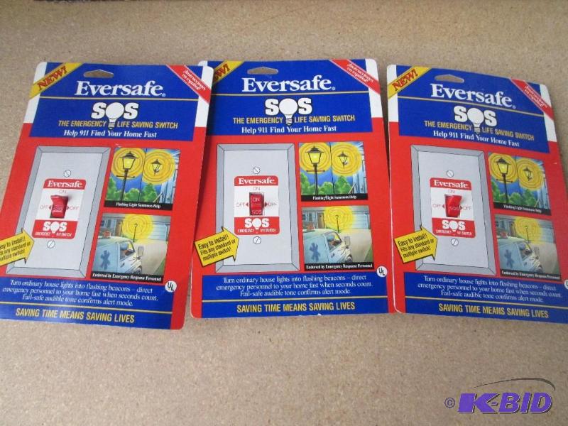 lot 41 image: Lot of 3 Eversafe SOS light switch, fits any ...