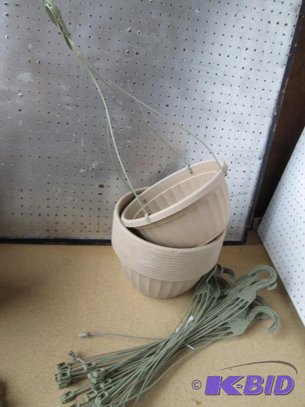 lot 44 image: Lot of 12 new hangning basket planters, 12 in...
