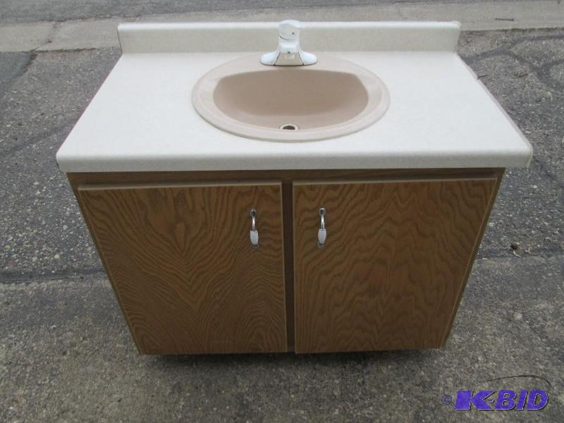 lot 53 image: American Standard faucet, sink counter top an...