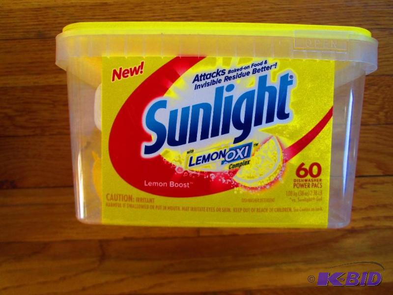 lot 54 image: Sunlight 60 count automatic dishwasher deterg...