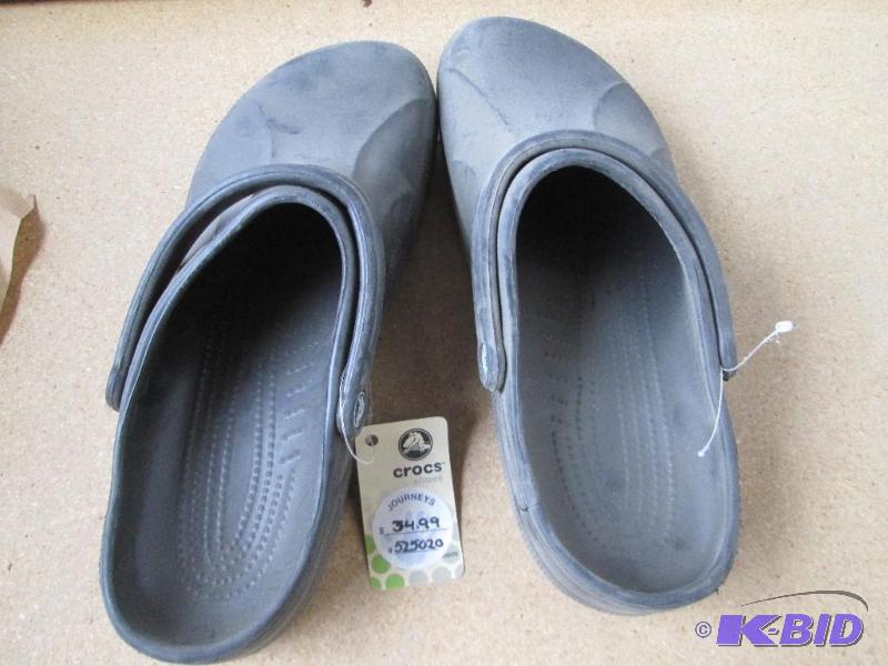 lot 6 image: Brand new pair of size 13 Crocs slip on shoes...