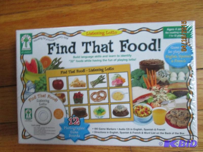 lot 82 image: Listening Lotto find that food activity game...