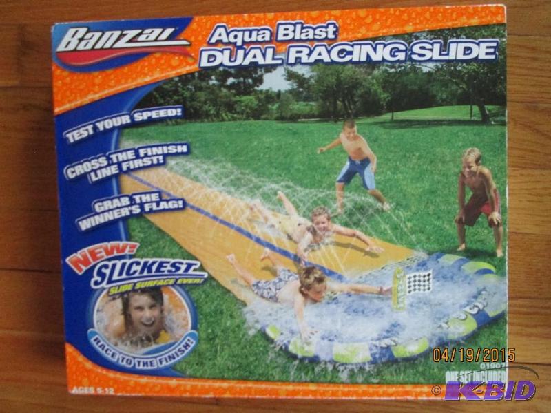 lot 88 image: Aqua Blast dual racing slide...