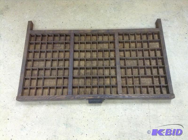 Vintage Hamilton Mfg Co. Printers Tray
