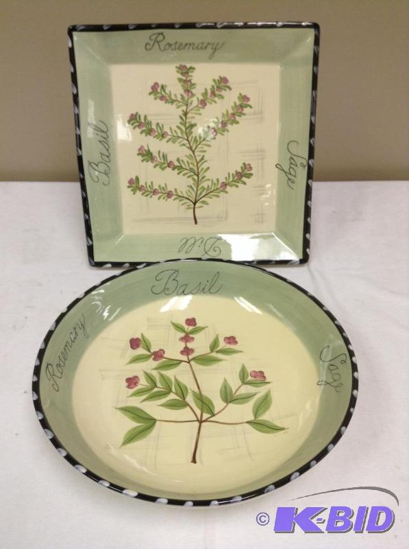 lot 47 image: CIC Serving Bowl & Platter