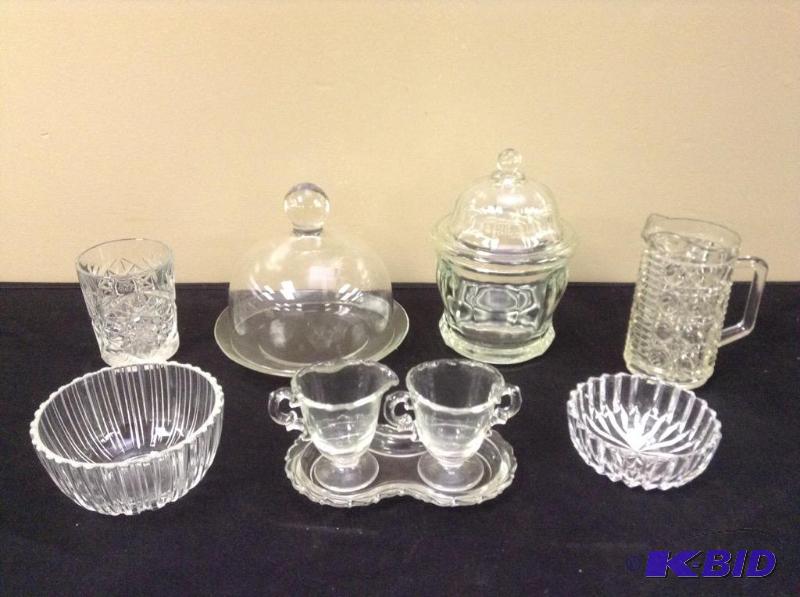 Assortment of Vintage Glassware