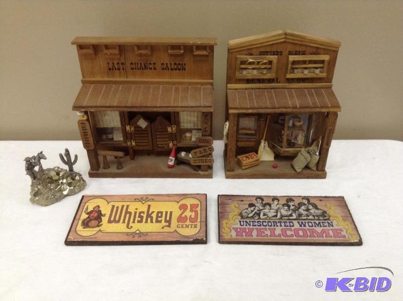 Wild West Dioramas & Signs