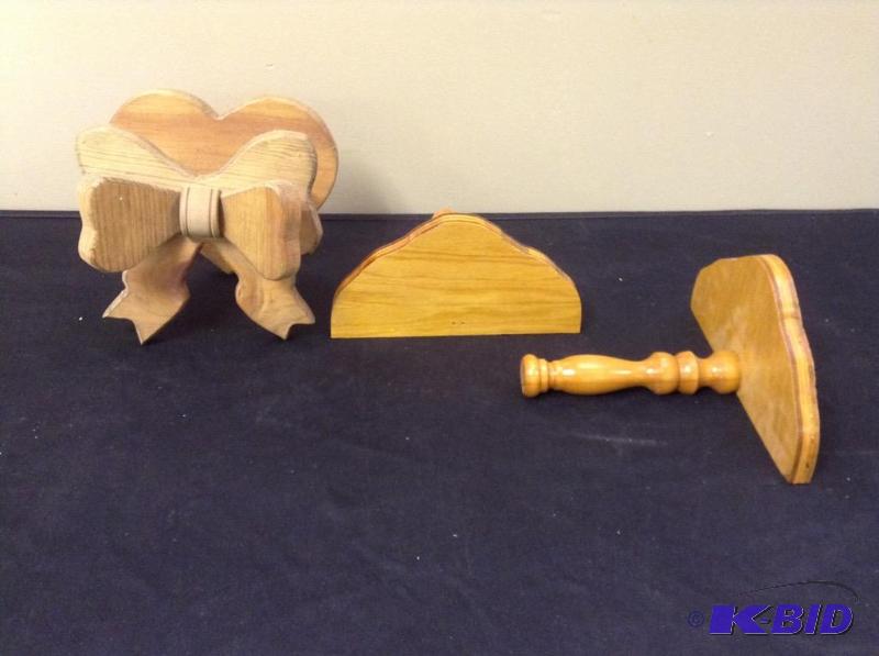Wooden Shelves & Holder