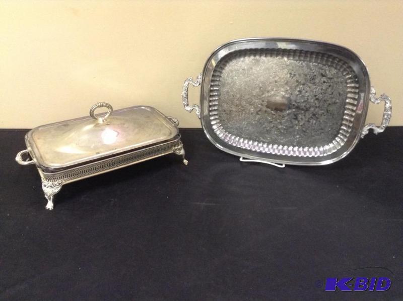 2 Silverplate Serving Pieces