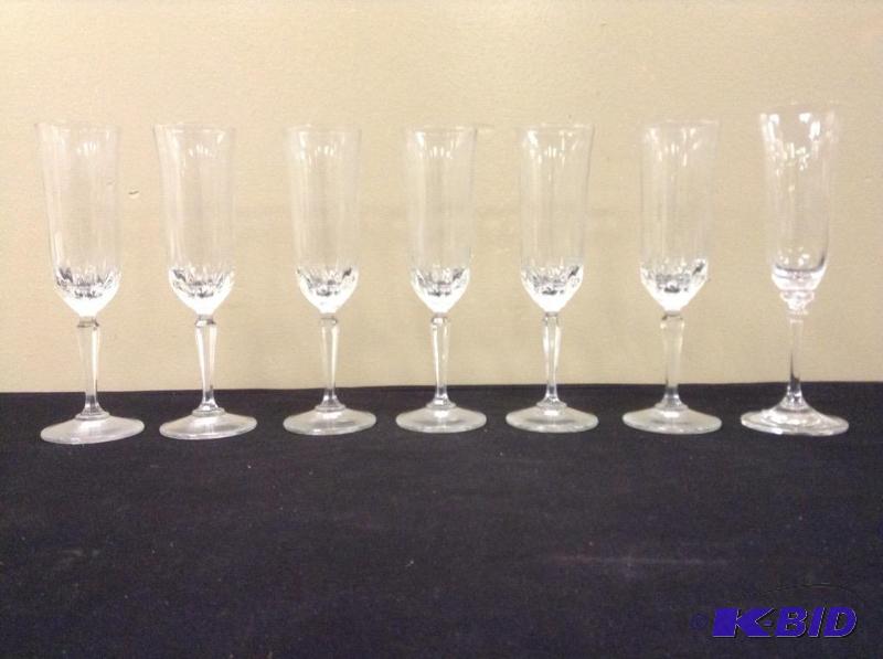 7 Glass Champagne Flutes