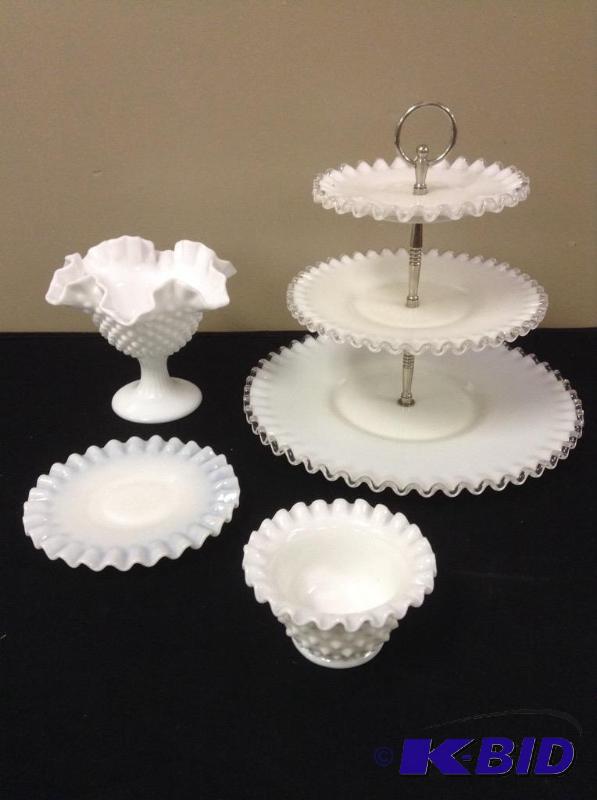 Collection of Milk Glass