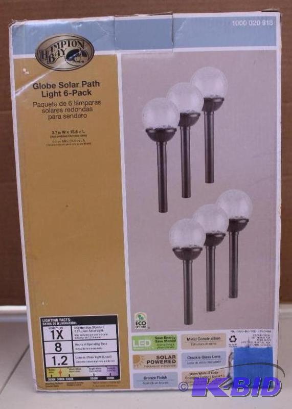 Hampton Bay Solar Path lights, new in box, customer return