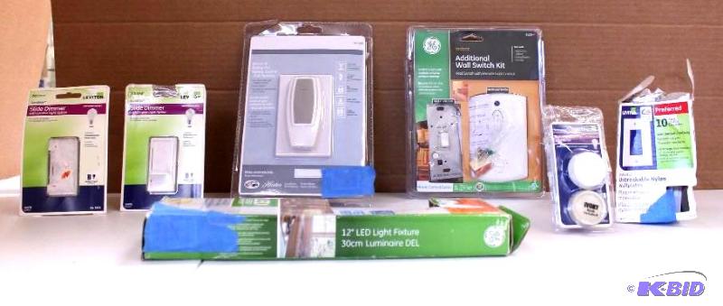 7 item lot Misc Electrical lighting