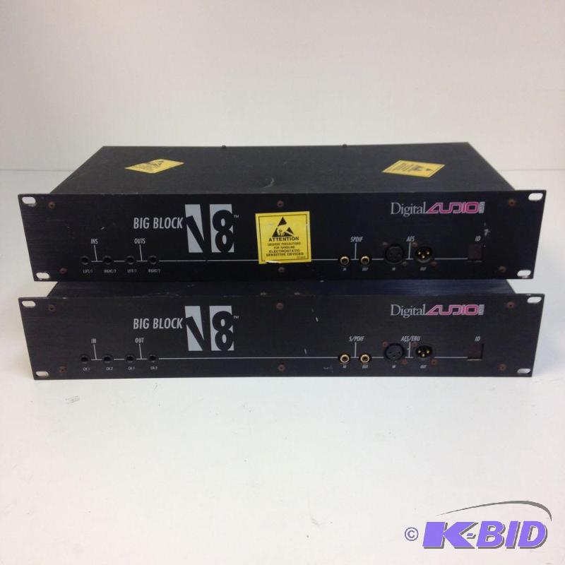 lot 10 image: Lot of (2) Digital Audio LABS Big Block V8 Au...